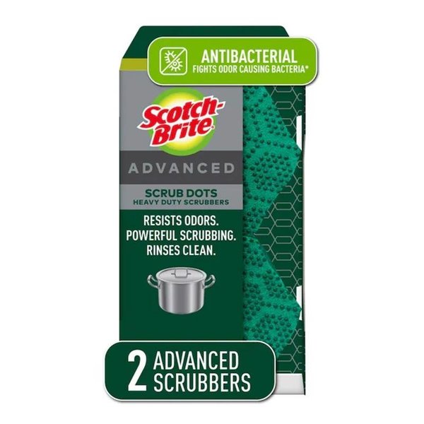 Scotch 3M -Brite Heavy Duty Scrubber Sponge 3.7 in. L 2 pk SDA-HD-2